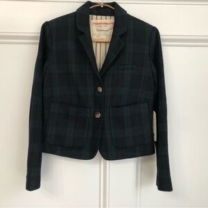 Anthropologie Cartonnier Kentfield Plaid Blazer